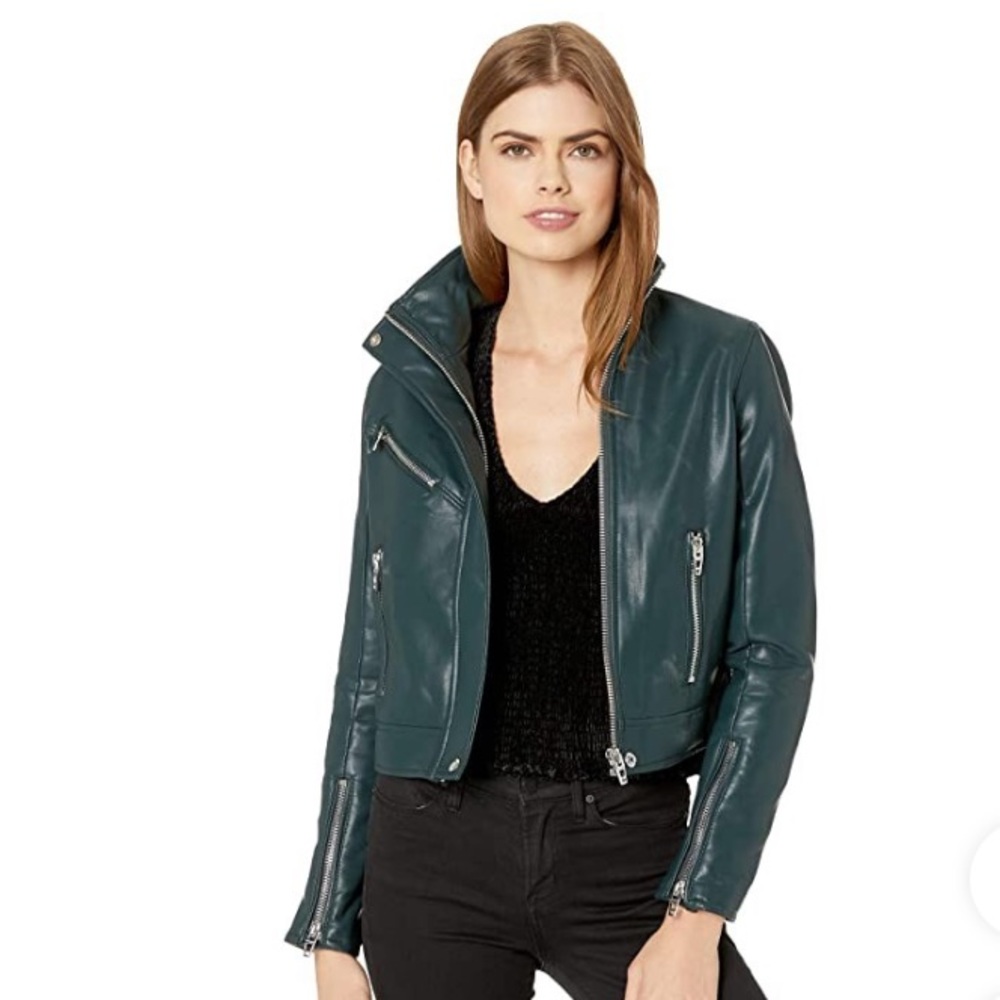 BLANKNYC Faux Leather Moto Jkt in Skywalker - Size XS - Perfect condition!
